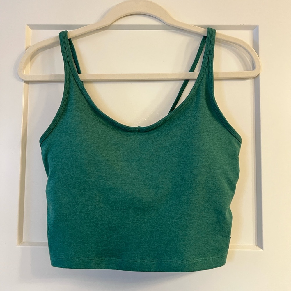 VUORI Halo Performance Crop Top Green Size Medium
